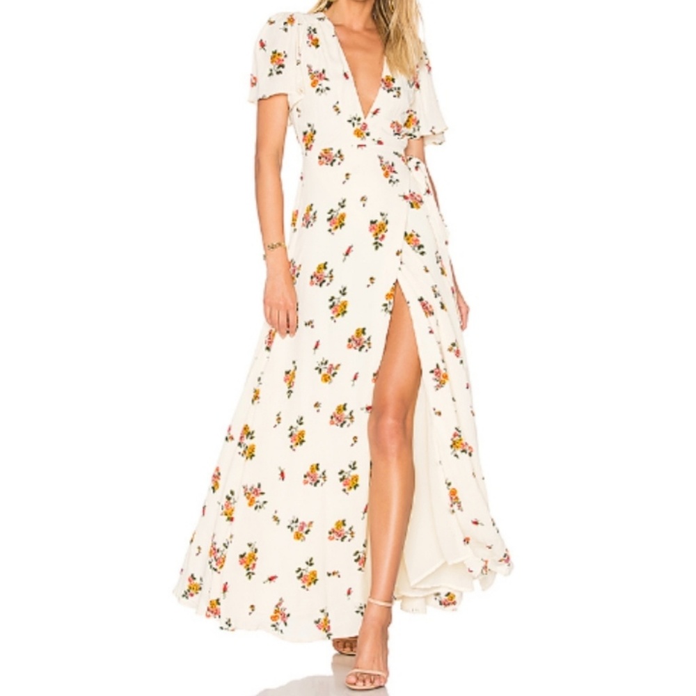 Privacy Please kimono wrap dress- cream